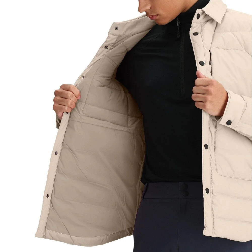 Obermeyer® (Men's LARGE) Explorer™ Down Shirt Jacket in Cement - $249